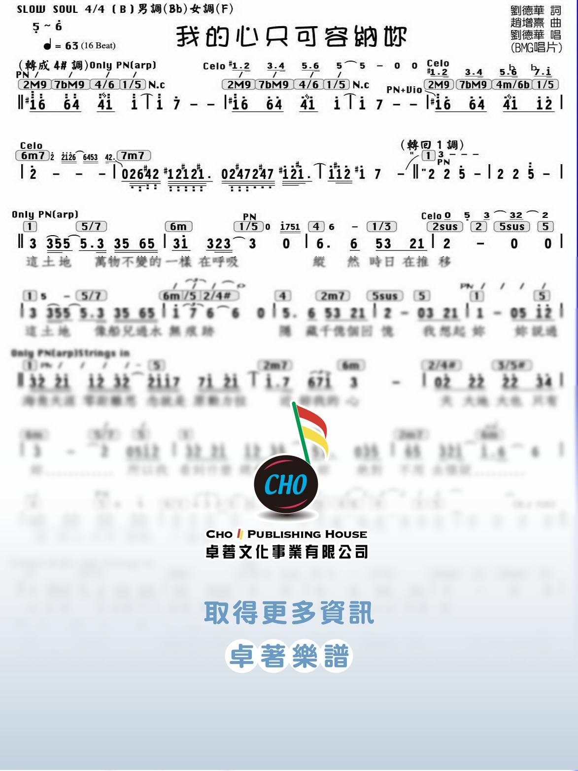 我的心只可容納妳